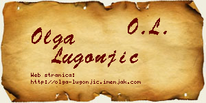 Olga Lugonjić vizit kartica